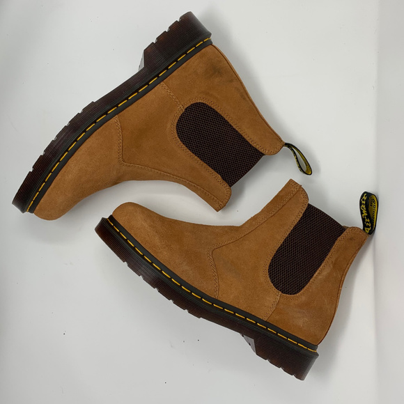 Dr. Martens | Shoes | Dr Martens 2976 Unisex Tan Suede Chelsea Boot |  Poshmark